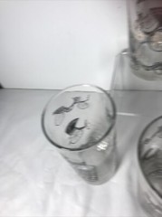 Set 4 Vintage Libbey Carriage & Antiques Tumbler water glasses cups MCM Great
