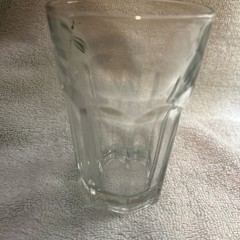Vintage Libbey Duratuff USA Gibraltar Clear Paneled 5” Glass