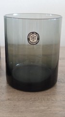 Sasaki Coronation SMOKE Short Tumbler 3 1/2 Tall Rocks Glass New