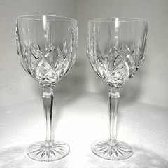 Waterford Marquis Brookside All Purpose Wine Glass Cut Crystal 12oz Set of 2