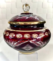 Kamei Glass Restored Satsuma Kiriko Decorative Glass Used Japan