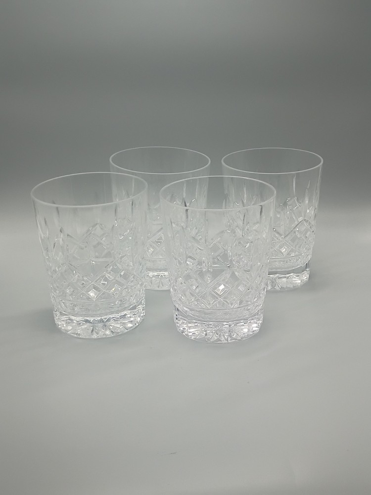 Waterford Crystal Lismore DOF Double Old Fashioned Glasses Set of 4