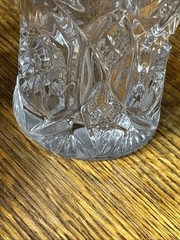 (1) Tumbler 4″ American Brilliant Period cut glass crystal geometric