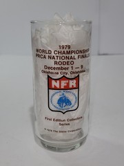 VTG 1979 NFR Oklahoma City World Championship Rodeo Bareback Riding Glass