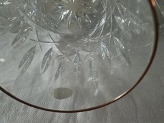 7 GORHAM Crystal Lady Anne 4″ Gold Double Old-Fashioned Glass NEW WITH TAGS