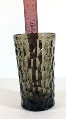 FOSTORIA GLASS #2806 PEBBLE BEACH Brown TUMBLER Iced Tea 1968-73 Ben Seibel
