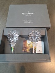 Waterford Crystal Pair Of Star Of Erin Bottle Stoppers NIB