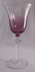Set of 4 Water Wine Glasses Crystal Clear Industries 9″ Purple Red Green Blue
