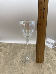 Toscany Hand Blown Crystal Iris Lustre Iridescent Hock Wine Glass 7.5”