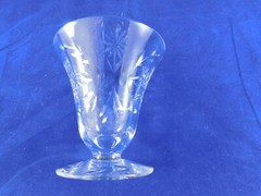 Vintage Tiffin-Franciscan 15071-5 Oyster or Fruit Cocktail Glass Optic Cut Star