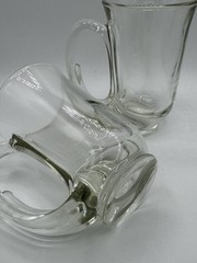 Vintage Indiana Glass Tiara Hunter French Horn Style Glass Set Of 2