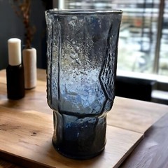 Vintage MCM Libbey Blue Normandy Highball Tumbler 5.5″ Replacement Glass Barware