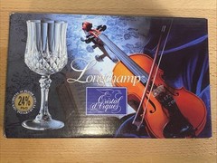 1978 Longchamp Cristal d’Arques Sherry Glass 1 1/2 oz 24% Lead Crystal Set Of 4