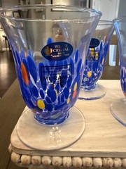 Murano Parfait Glasses Set Of 4 Made In Italy Brand New