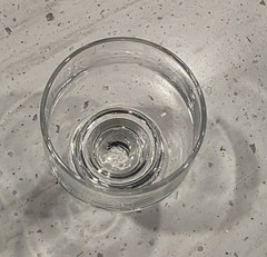 Clear Controlled Air Bubble Stem Bourbon/Brandy Tumblers Set Of 5