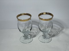 MCM Set Of Two Irish Coffee Cup with Gold Decorative Band