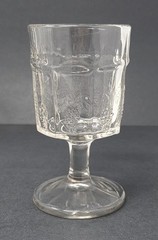 Set Of 5 Vintage Jenkins Glass Grape And Thumbprint Goblets Early 1900’s