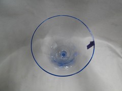 Cambridge 3130 Moonlight Blue, Optic: Water or Wine Goblet, 7 1/4″, As Is