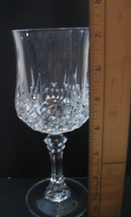 CRISTAL D’ARQUES France Longchamp 24% Lead Crystal Wine Glasses 7 1/4”’ 4 FOUR