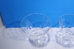 Lot Of 3 George & Martha Water Goblets By Nancy Prentiss