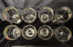 VTG Set of 8 Franciscan Fresh Fruit Water/Wine Goblets NEW OLD STOCK 7.5”