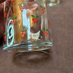 4 CHD Anchor Hocking Christmas Goose Holly Berries Rocks Lowball Glasses 1984