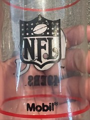 2 Vintage Libbey Brand San Francisco NFL Mobil Gas Promotional Drinking Glasses