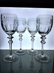 Rogaska Country Garden – Water Goblets 8 3/4”, Set of 4