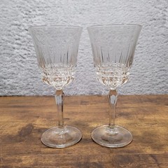 Vtg BARCELONA by Cristal d’Arques Durand Goblet Glasses Crystal 7.5″ Set of 2