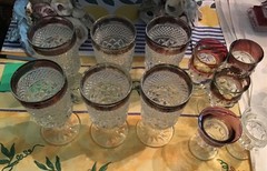 Antique Vintage. Indiana glass, Mostly Diamond Point. See list in description.