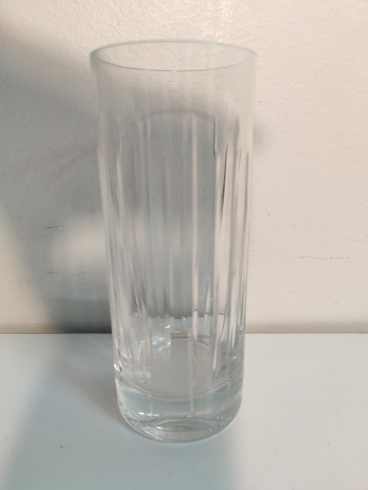Rona Slovakia Crystal Tumbler Highball Fluted Cut Glass