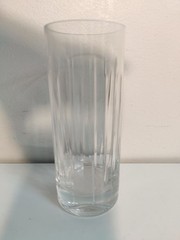 Rona Slovakia Crystal Tumbler Highball Fluted Cut Glass
