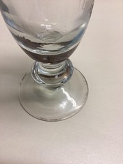 Vintage Unmarked Gold Swag Pilsner Glasses Set Of 2 Clear NeoClassical Barware