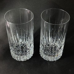 MIKASA ARCTIC LIGHTS HIGHBALL GLASSES, Cut Lead Crystal, 5 1/4″, 16 oz, 2PCS