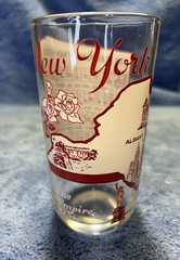 VTG State Song Souvenir Glass 5″ New York