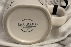 Rae Dunn Artisan Collection Boo Mug Black Inside White Halloween Coffee Cup New