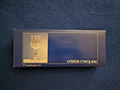 Cristal D’arques Longchamp 6cl Cordial Glasses 24% Lead Crystal Set of 6 w/ Box