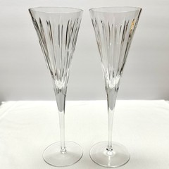 Crystal Clear Industries Celebrity Champagne Flutes, Set of 2, 9.75″, BEAUTIFUL!