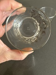 Vintage Libby Silver Scroll Glasses