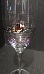 Vintage Set of 2 ROMANIA STIMAS Mosaic 12 oz Wine Glasses