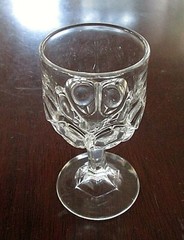 EAPG Bryce, Walker & Co FILLEY; Texas Bull’s Eye Cordial Glass 4″ ca 1871