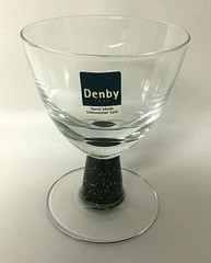 Denby Energy Charcoal Small Goblet ~ New With Tags ~ Discontinued Item