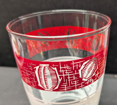 Red & White Oriental Lanterns & Bonsai Trees Design 28oz Glass Tumbler 7″H x 4″W