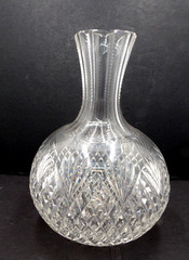 American Brilliant Cut Glass ABP Diamond & Fan Wine Open Carafe