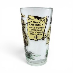 Davy Crockett 1786-1856 Indian Fighter Vintage 1950’s Hazel Atlas Drinking Glass