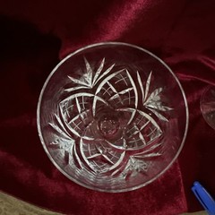 St Louis Chantilly Burgundy Wine Glass (1) ~Elegant Vintage Crystal~ France~7”
