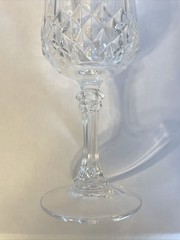 Crystal Wine Glass Goblet 1 Elegant Beautiful Cut Crystal  TULIP