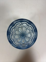 Vintage Fostoria Glass Moonstone Light Blue Wine/Juice Goblet