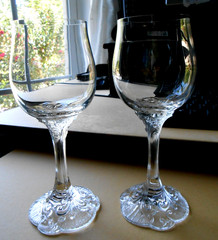 Rosenthal Group Crystal Classic Rose Crystal 7” White Wine Monbijou Shape