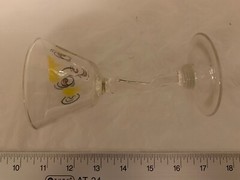 Beau Brummel Mid Century Modern Vintage Gay Fad Tipsy Tini Cocktail Glass